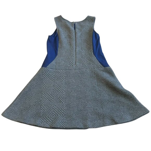 Maeve Anthropologie Ludlow Grey Quilted Dress Navy A-Line Size Small Women's - Picture 6 of 11